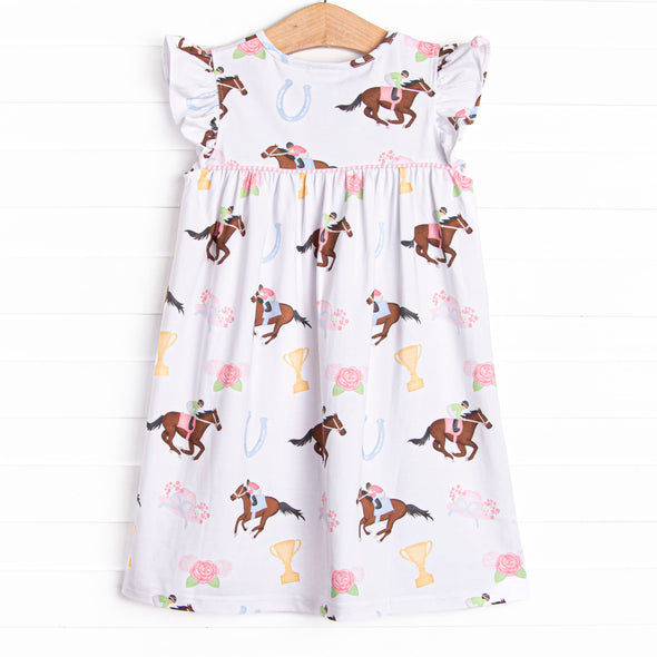 Run for the Roses Dress, Blue