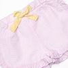 Sunshine Stripes Ruffle Short Set, Pink