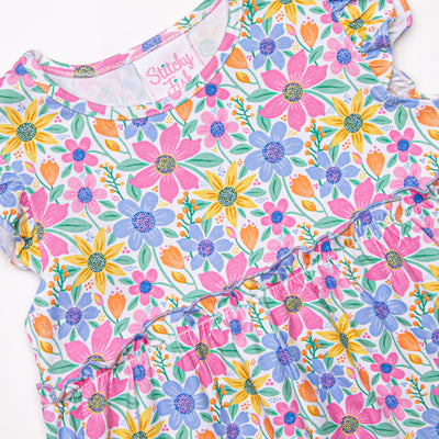 Groovy Garden Dress, Purple