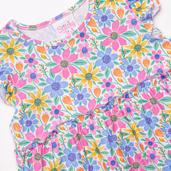 Groovy Garden Dress, Purple