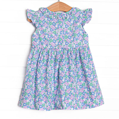 Floral Fairytale Applique Dress, Pink