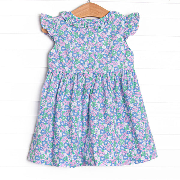 Floral Fairytale Applique Dress, Pink