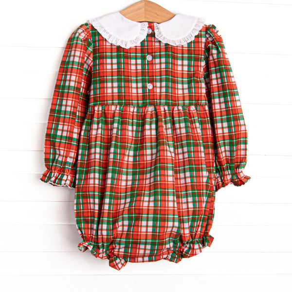 Merry Berry Bows Embroidered Bubble, Red