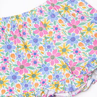 Groovy Garden Ruffle Short Set, Purple