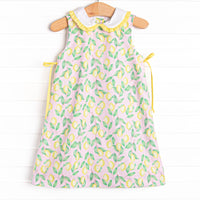 Miss Meyer Collared Dress, Yellow