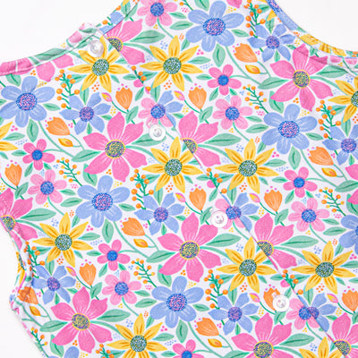 Groovy Garden Diaper Set, Purple