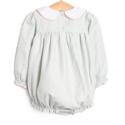 Joyous and Jolly Embroidered Bubble, Green