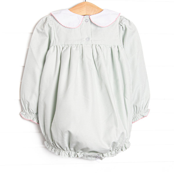 Joyous and Jolly Embroidered Bubble, Green
