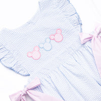 Little Mouse Trio Applique Bubble, Blue