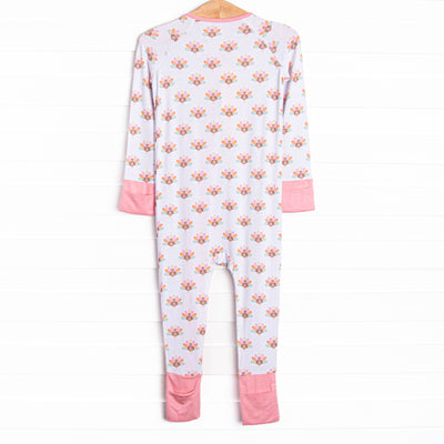 Turkey Trot Bamboo Zippy Pajama, Pink