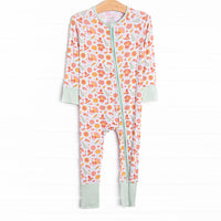 Thanksgiving Favorites Bamboo Zippy Pajama, Mint