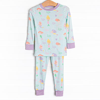 Mystical Maids Bamboo Pajama Set, Blue