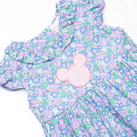 Floral Fairytale Applique Dress, Pink