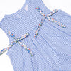 ABC Blossoms Applique Dress, Blue