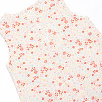 Petals and Poppies Scalloped Pocket Dress, Red