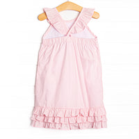 Peace, Love, and Popsicles Ruffle Dress, Pink