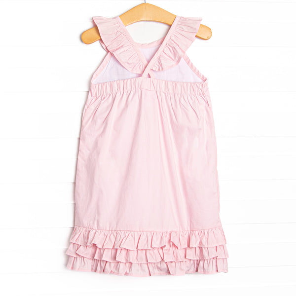 Peace, Love, and Popsicles Ruffle Dress, Pink