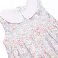 Felicity Florals Sleeveless Woven Dress, Blue