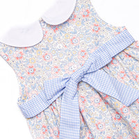 Felicity Florals Sleeveless Woven Dress, Blue