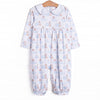 Pumpkin Pup Romper, Blue