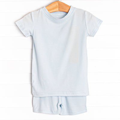 Simple Slumber Bamboo Pajama Short Set, Blue