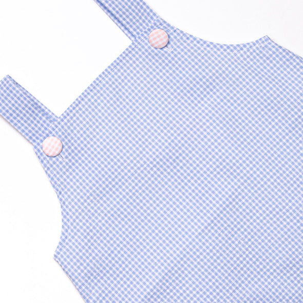 Summer Blues Ruffle Short Set, Blue