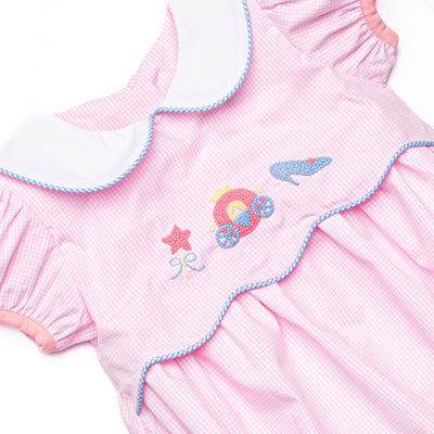 French Knot Fairytale Embroidered Bubble, Pink