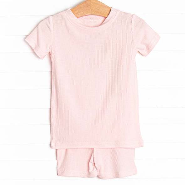 Simple Slumber Bamboo Pajama Short Set, Pink