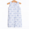 Day At Sea Short Romper, Blue