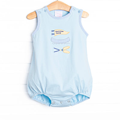 Happy Camper Applique Bubble, Blue
