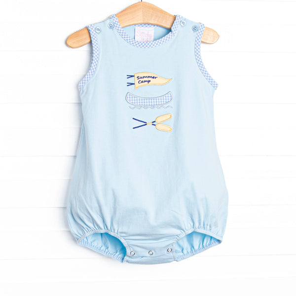 Happy Camper Applique Bubble, Blue