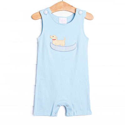 Paws & Paddles Applique Jon Jon, Blue