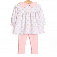 Rainbow Wonders Legging Set, Pink