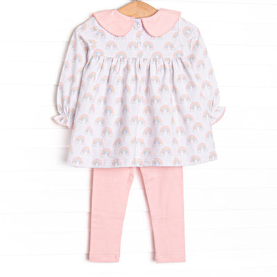 Rainbow Wonders Legging Set, Pink