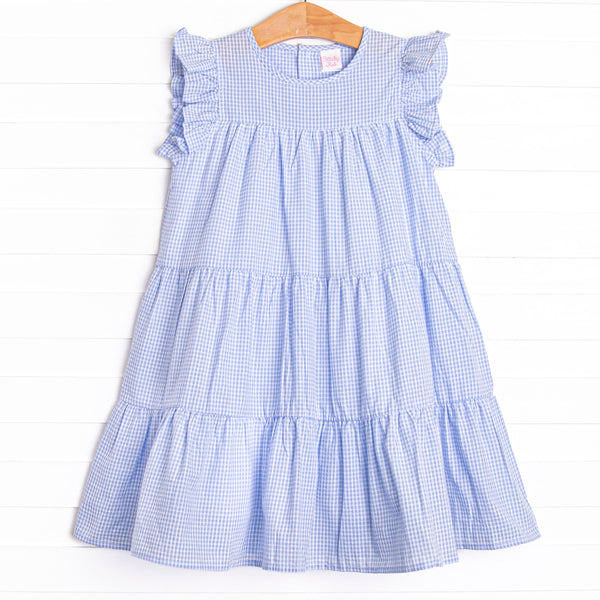 Summer Blues Tiered Dress, Blue