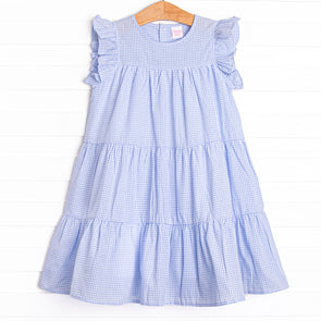 Summer Blues Tiered Dress, Blue