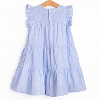 Summer Blues Tiered Dress, Blue