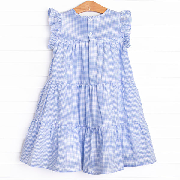 Summer Blues Tiered Dress, Blue