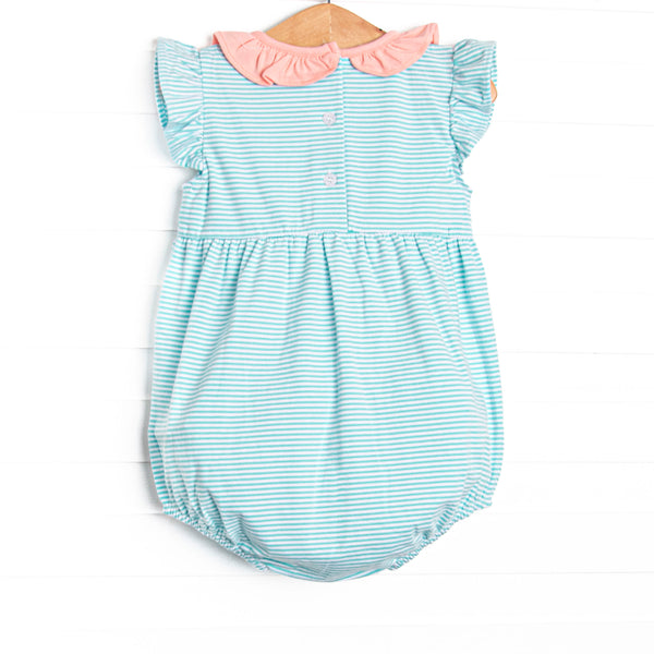 Aurora Bubble, Peach and Mint Stripe