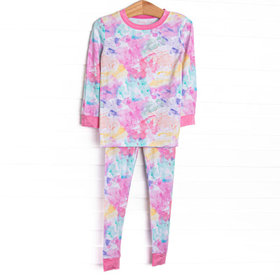Kaleidoscope Views Bamboo Pajama Set, Pink