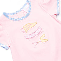 Happy Camper Applique Dress, Pink