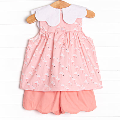 Palm Beach Pink Ruffle Short Set, Pink