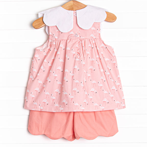 Palm Beach Pink Ruffle Short Set, Pink