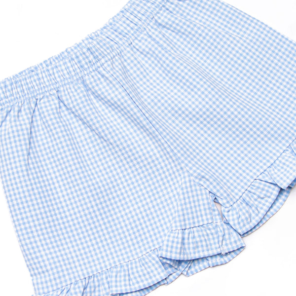 Happy Camper Applique Ruffle Short Set, Pink