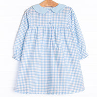 Prim and Proper Dress, Blue