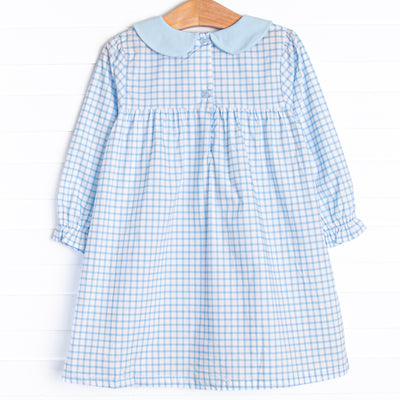 Prim and Proper Dress, Blue