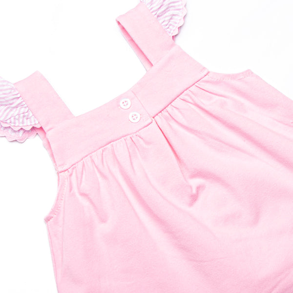 Paws & Paddles Applique Ruffle Short Set, Pink