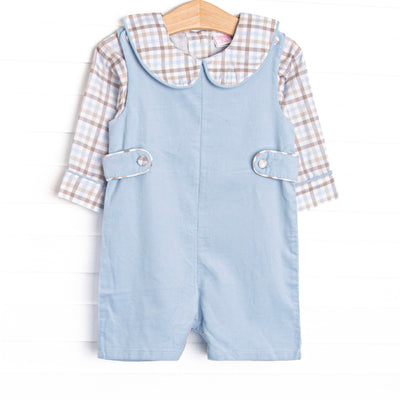 Family Favorites Short Romper Set, Blue