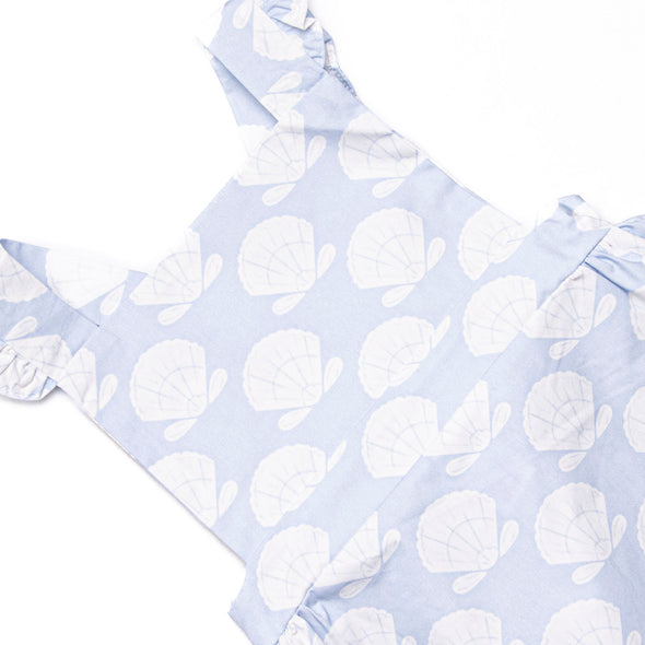 Shell Of A Time Ruffle Sunsuit, Blue