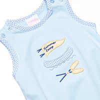 Happy Camper Applique Bubble, Blue
